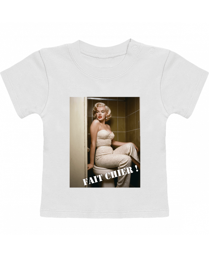 T-shirt bébé Marylin Monroe manches courtes du designer TiA