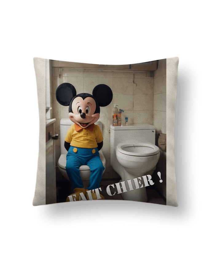 Coussin suédine Mickey par TiA