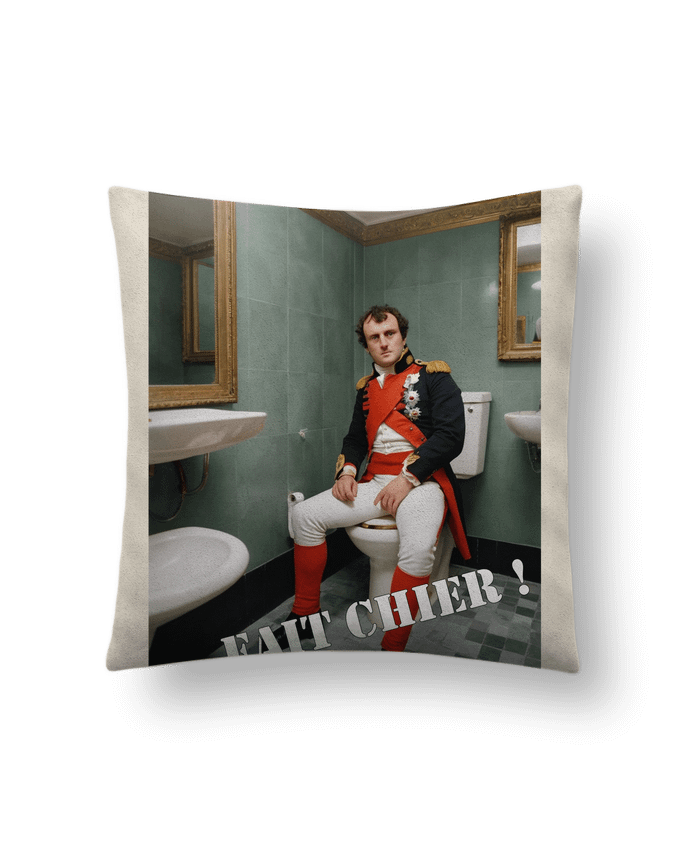 Coussin suédine Napoleon par TiA