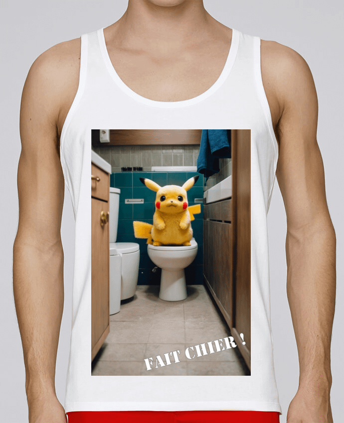 Débardeur homme Pikachu par TiA 100% coton bio