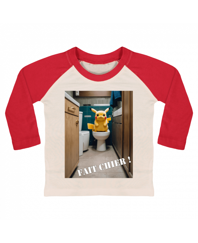 Tee-shirt Bébé Baseball ML Pikachu par TiA