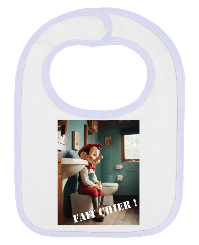 Bavoir bébé uni Pinocchio par TiA