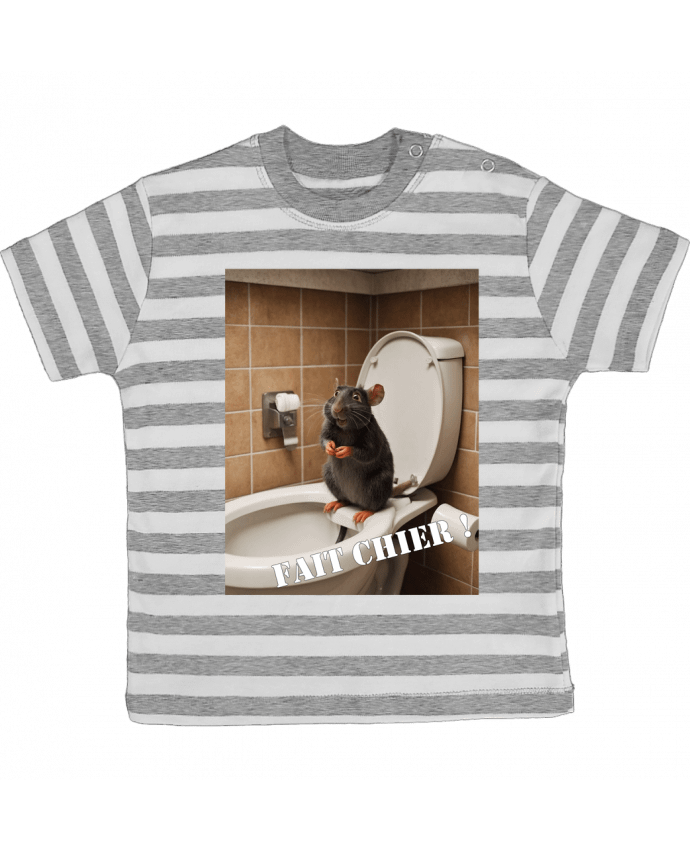 Tee-shirt bébé à rayures Ratatouille par TiA