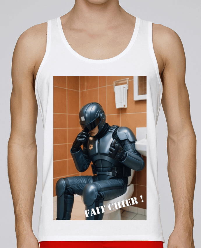 Débardeur homme Robocop par TiA 100% coton bio