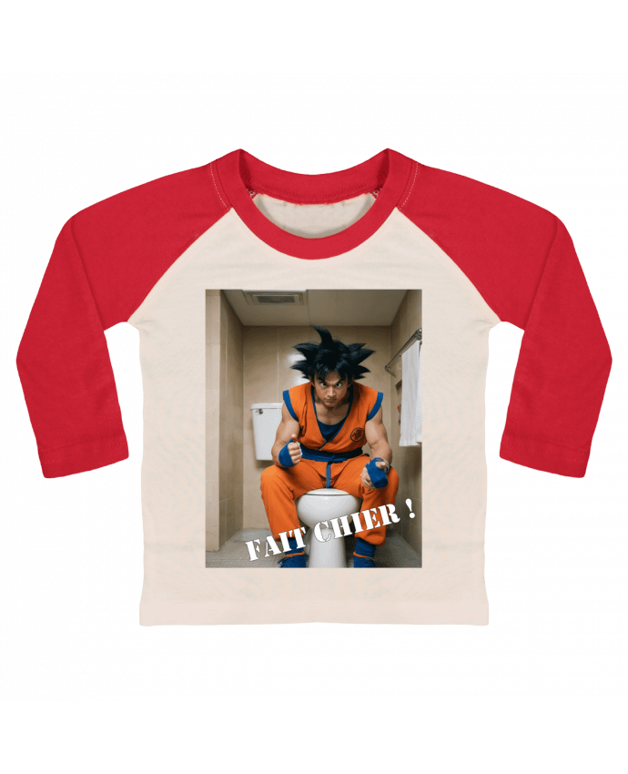 Tee-shirt Bébé Baseball ML Sangoku par TiA