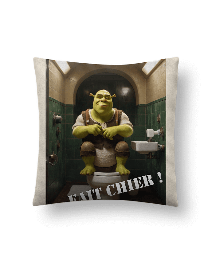 Coussin suédine Shreck par TiA