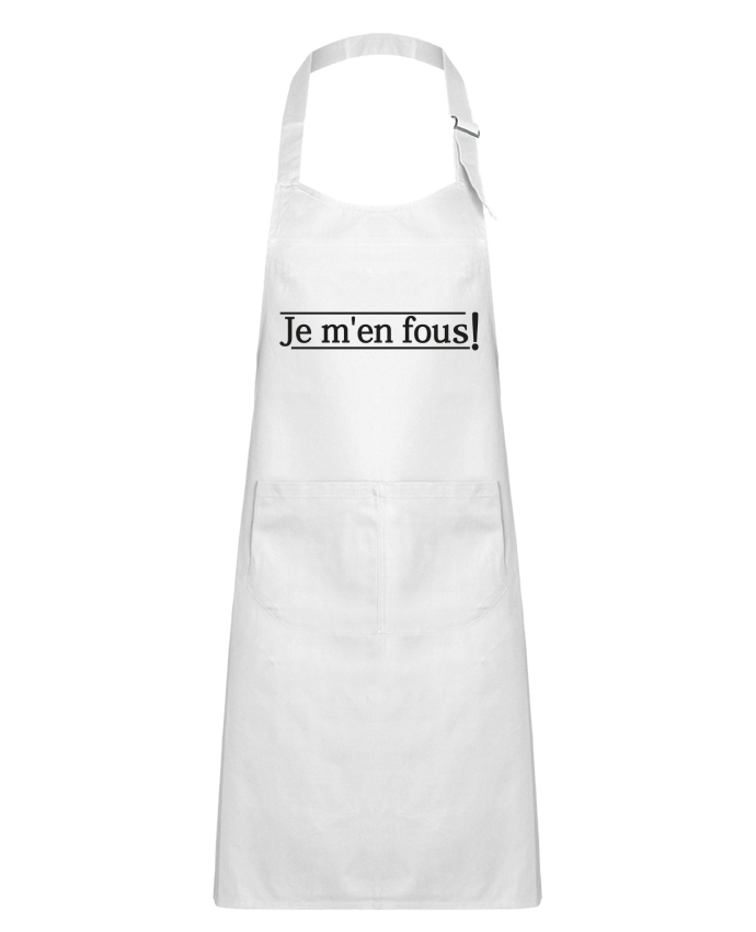 Kids chef pocket apron Je m'en fous ! by tunetoo