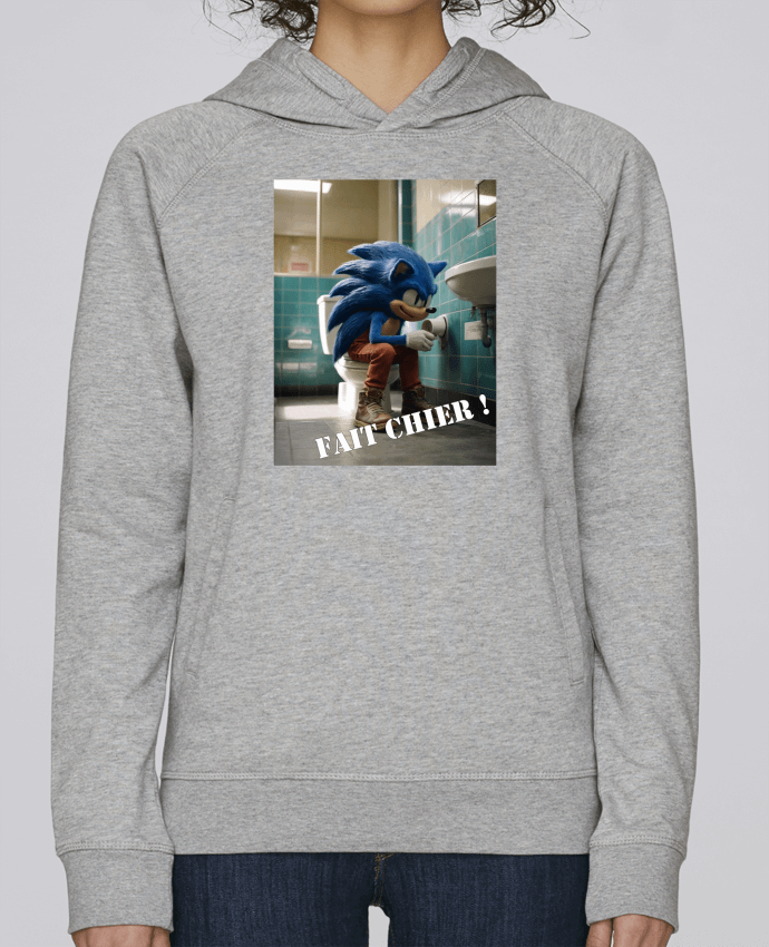 Sweat capuche femme Sonic par TiA