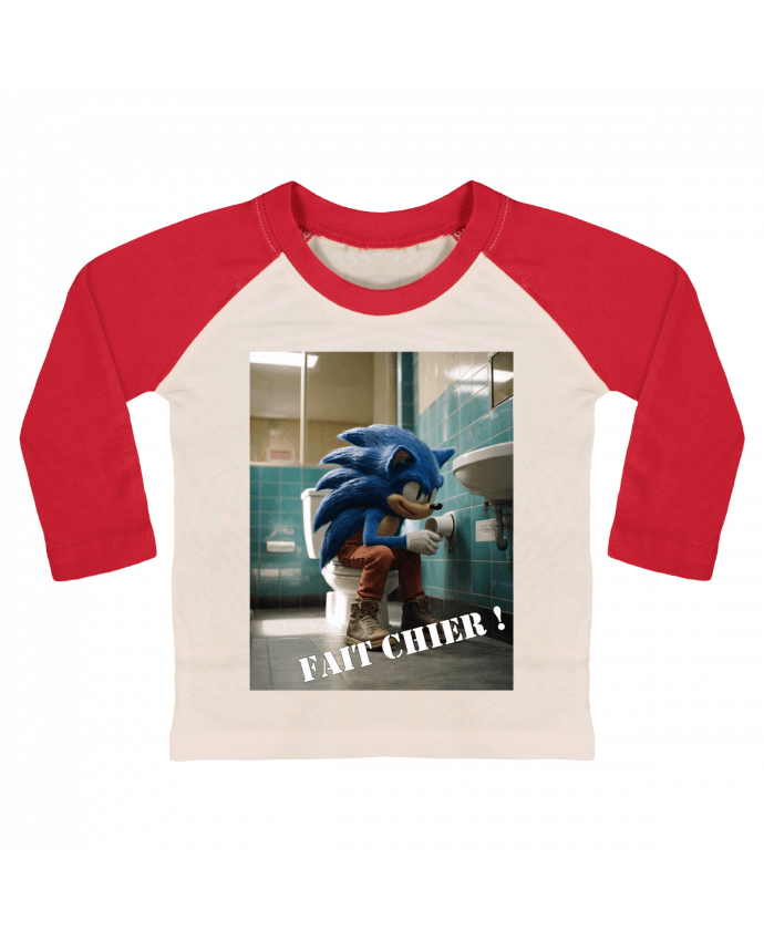 Tee-shirt Bébé Baseball ML Sonic par TiA