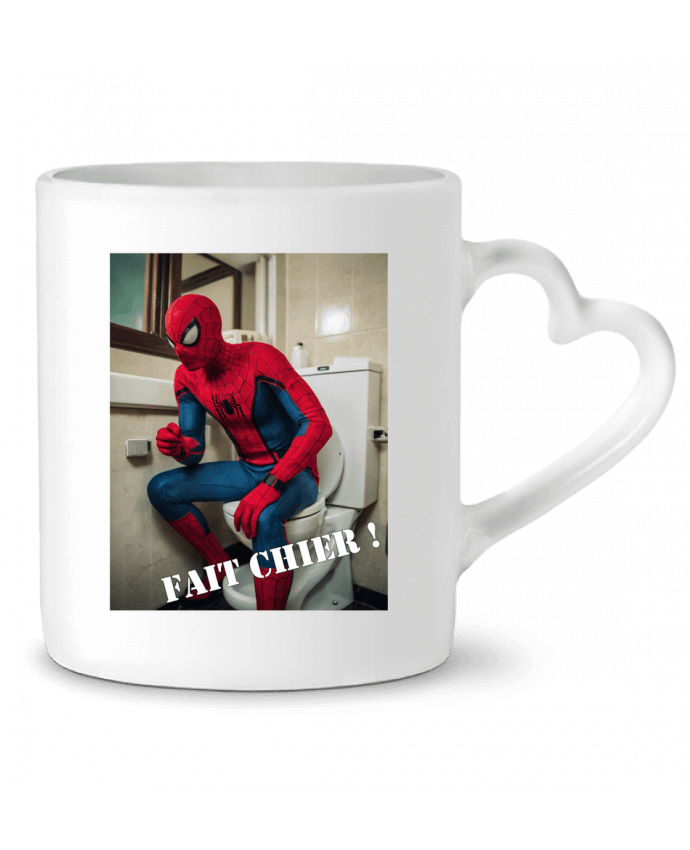 Mug coeur Spiderman par TiA