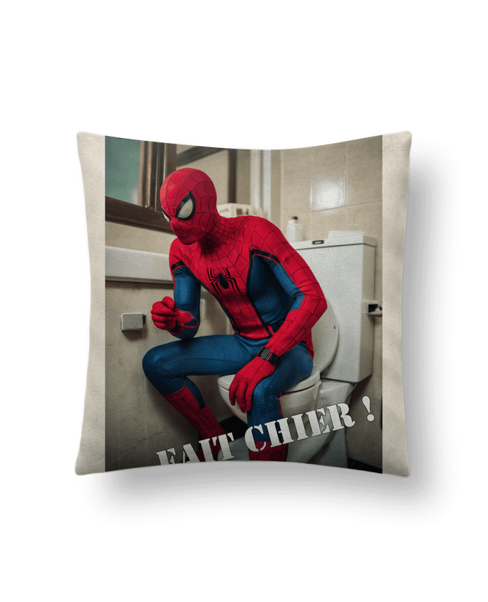 Coussin suédine Spiderman par TiA