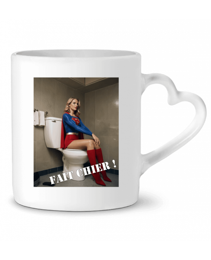 Mug coeur Super Girl par TiA