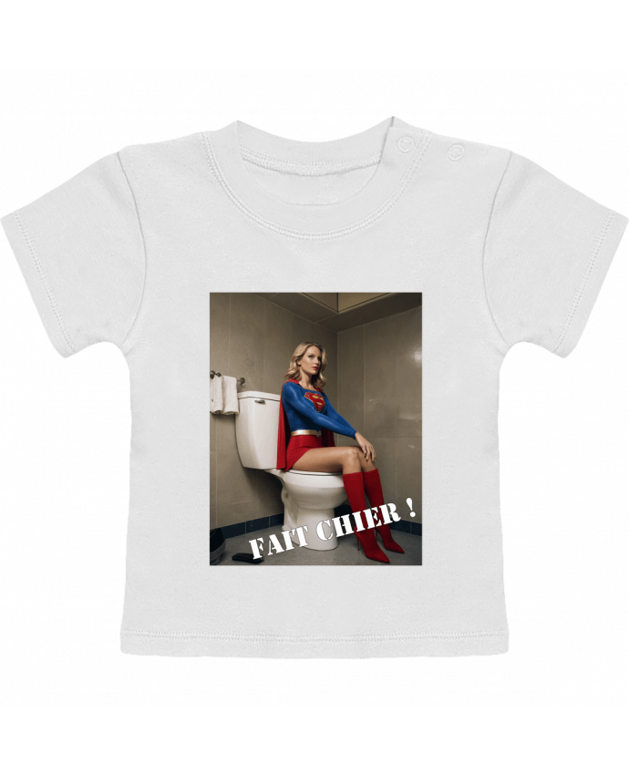 T-shirt bébé Super Girl manches courtes du designer TiA