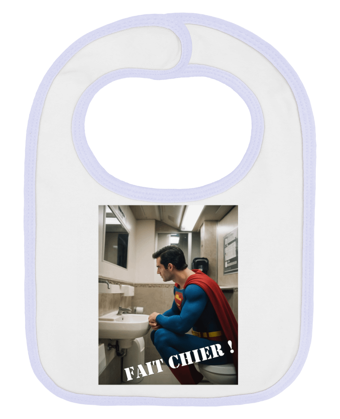 Bavoir bébé uni Superman par TiA