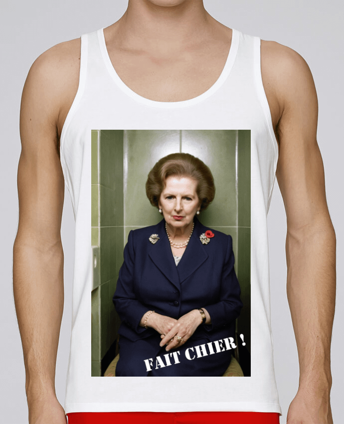 Débardeur homme Margaret Thatcher par TiA 100% coton bio