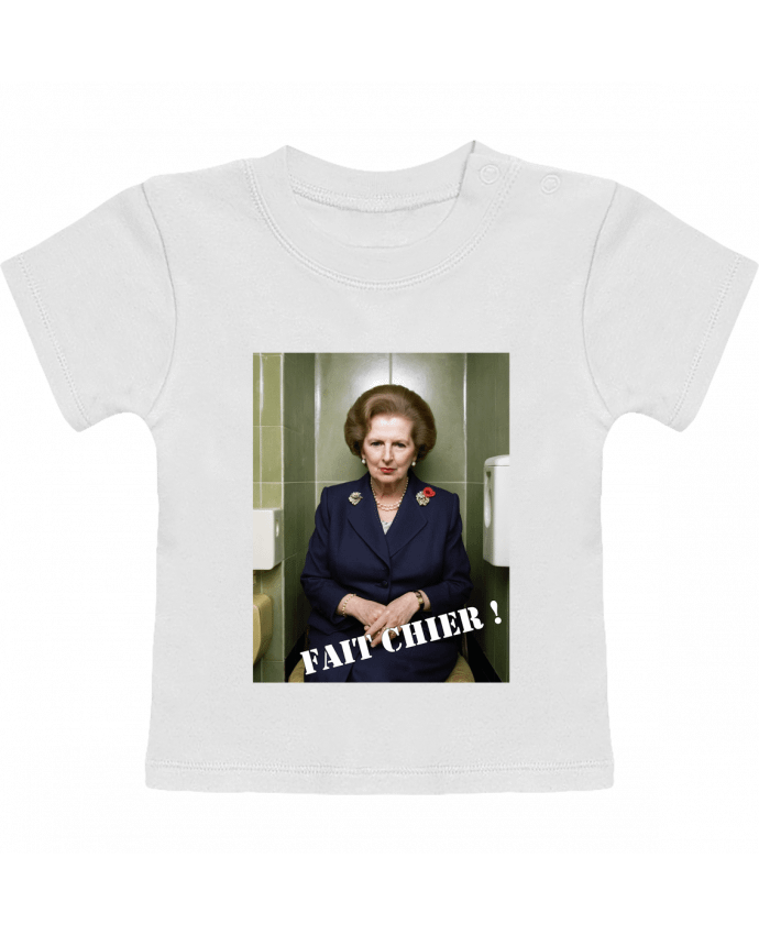 T-shirt bébé Margaret Thatcher manches courtes du designer TiA