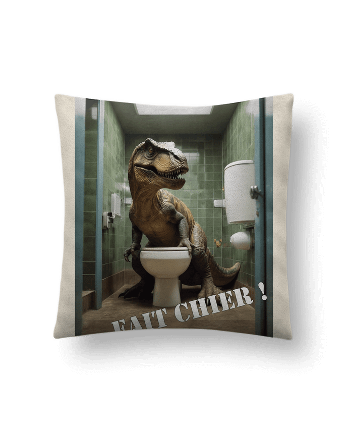 Coussin suédine T-REX par TiA