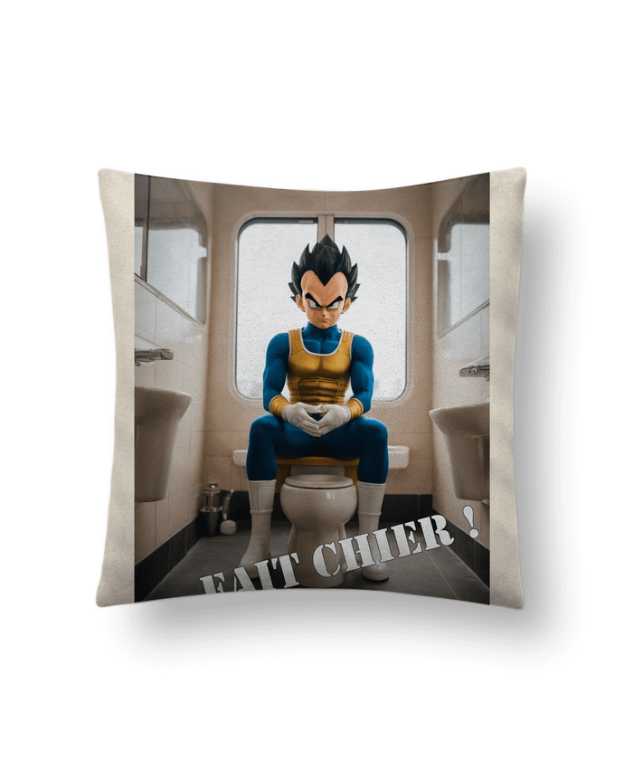 Coussin suédine Vegeta par TiA