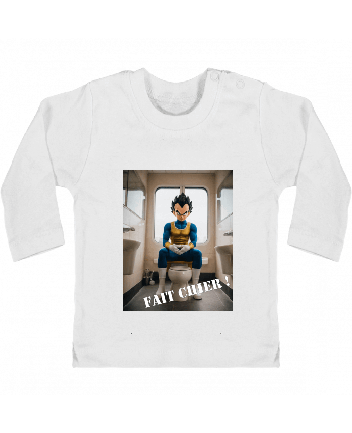 T-shirt bébé Vegeta manches longues du designer TiA