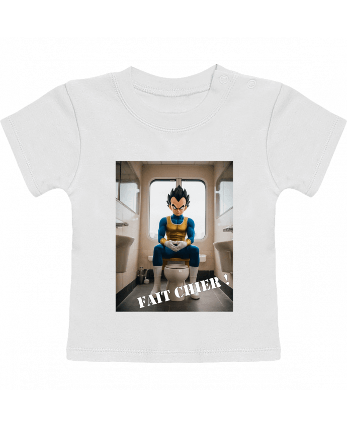 T-shirt bébé Vegeta manches courtes du designer TiA