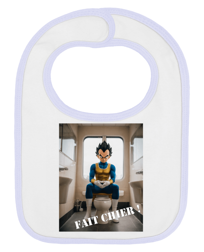 Bavoir bébé uni Vegeta par TiA