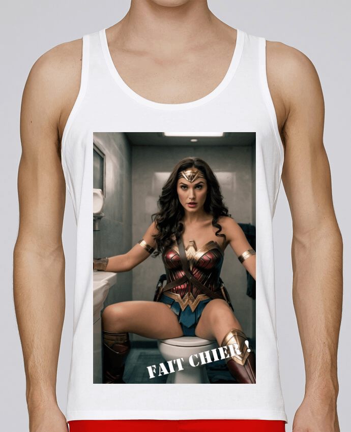 Débardeur homme wonder woman par TiA 100% coton bio