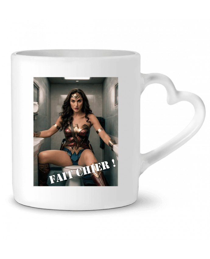 Mug coeur wonder woman par TiA