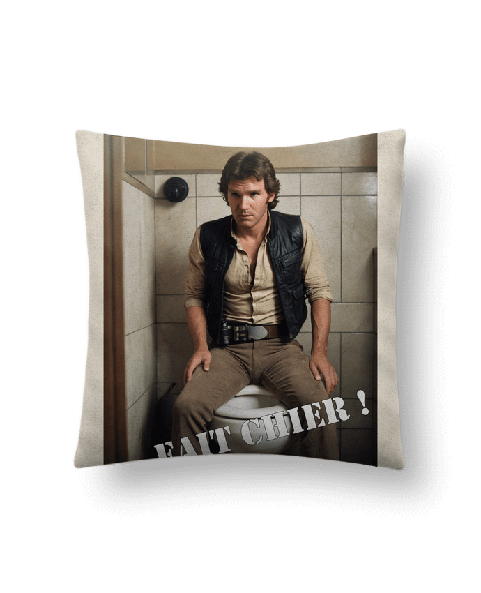 Coussin suédine Han Solo par TiA