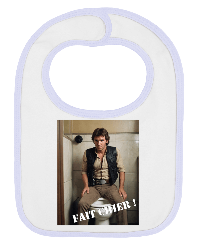 Bavoir bébé uni Han Solo par TiA