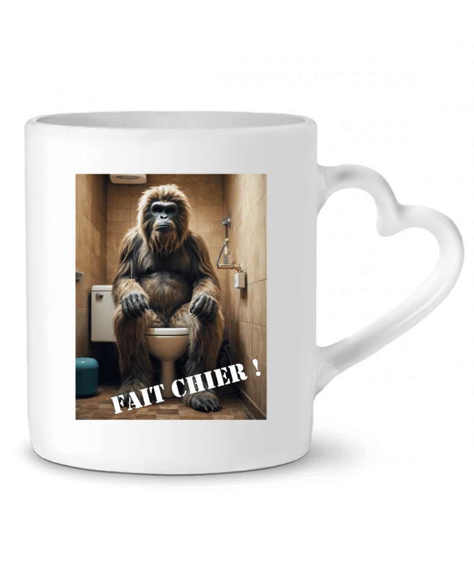 Mug coeur Yeti par TiA