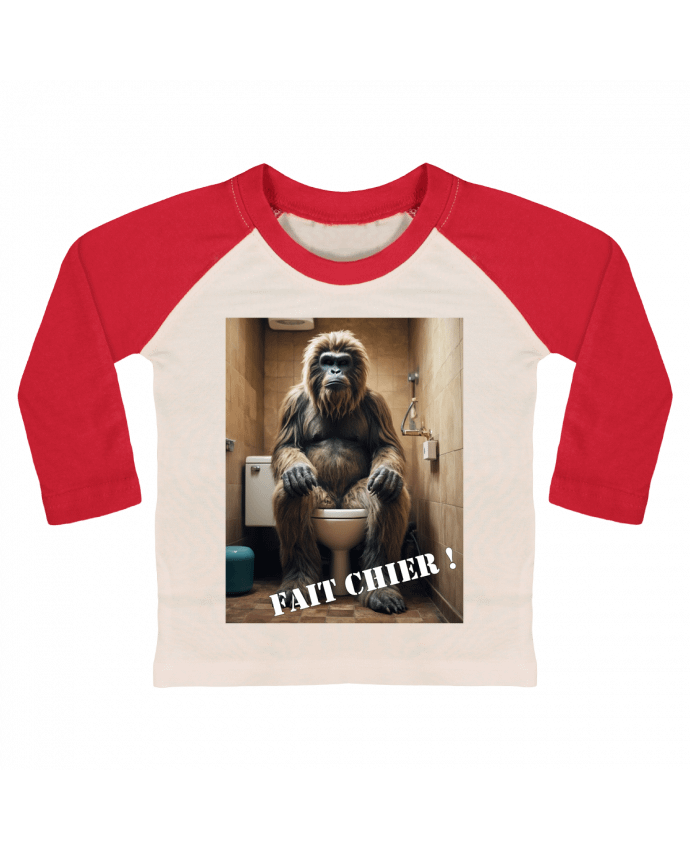 Tee-shirt Bébé Baseball ML Yeti par TiA