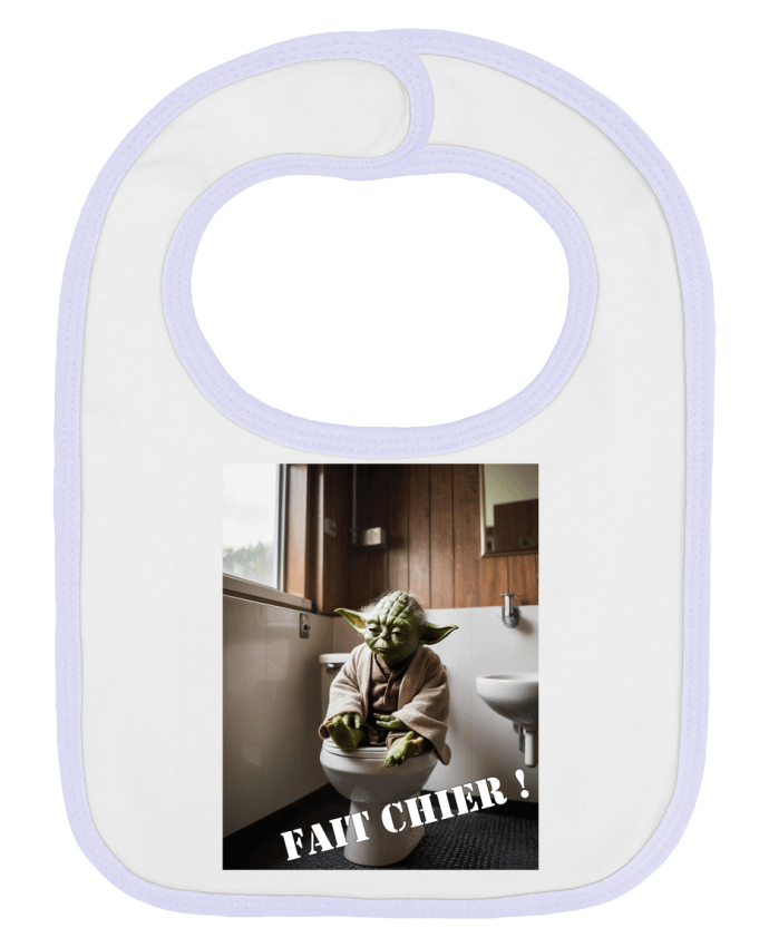 Bavoir bébé uni Yoda par TiA