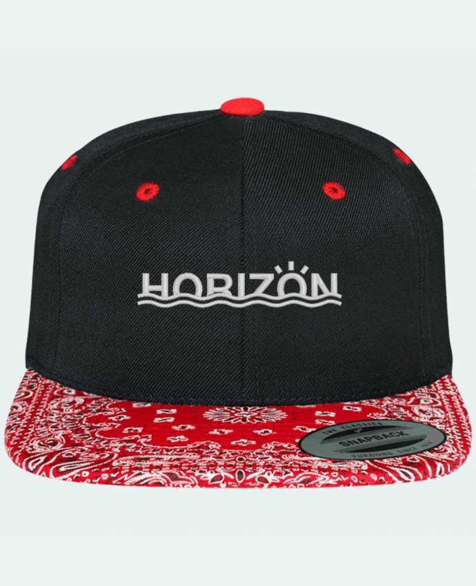 Casquette Snapback à imprimé brodé Horizon par tunetoo