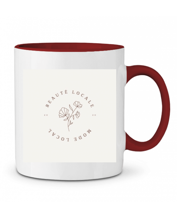 Mug bicolore Logo de salon de beauté Faadpr18