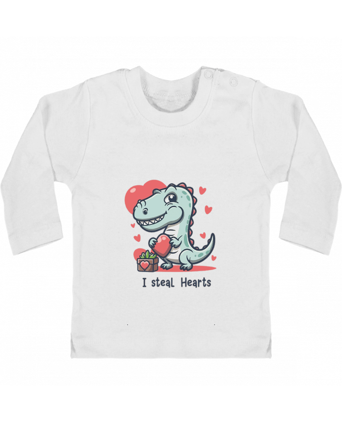 T-shirt bébé je vole le coeur manches longues du designer VSGA