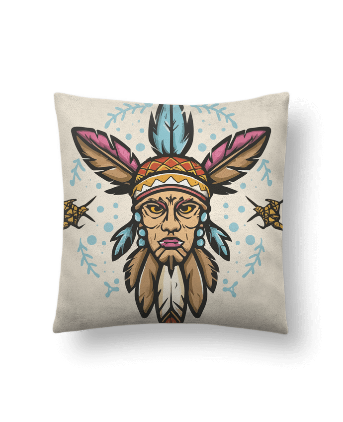 Coussin suédine Indien par VSGA