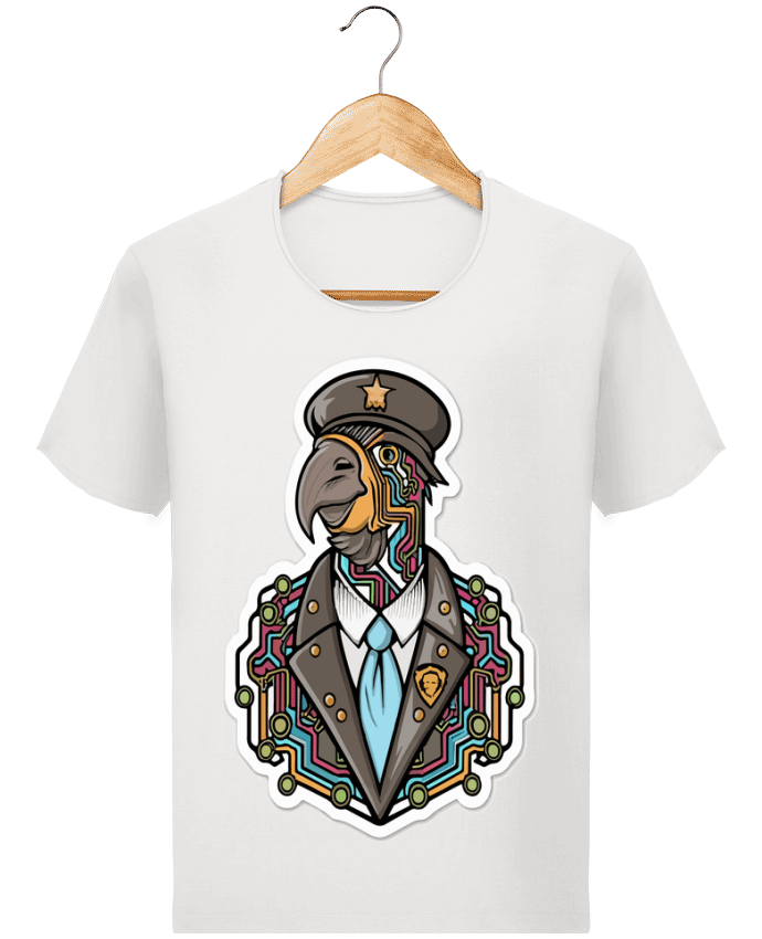  T-shirt Homme vintage Perroquet futuriste par VSGA