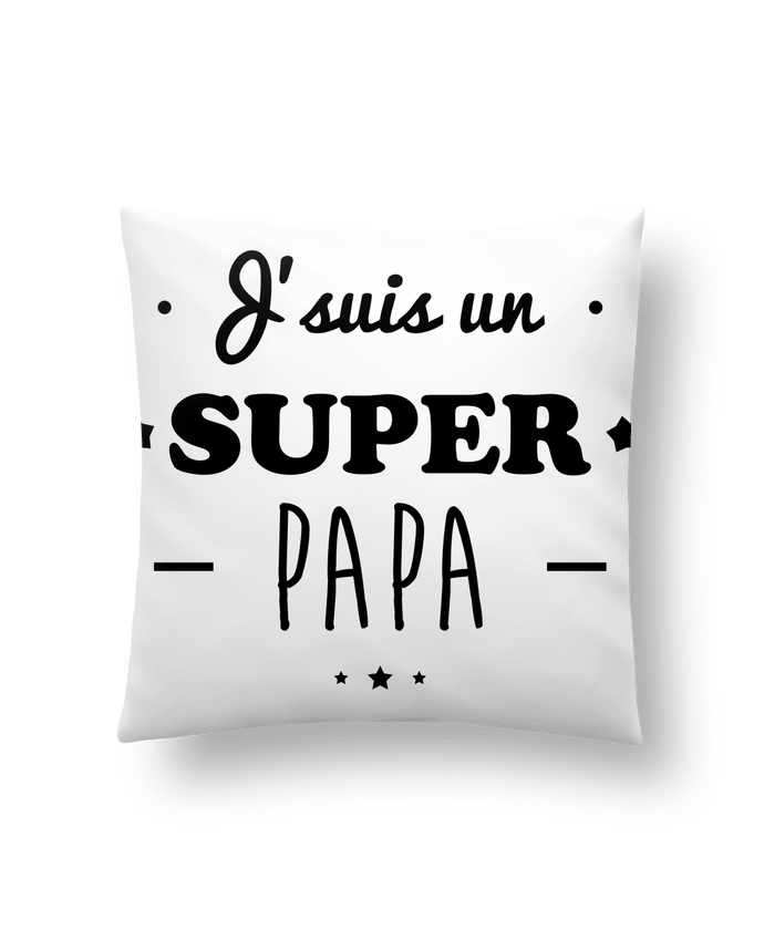 Cojín Sintético Suave 45 x 45 cm Super papa,cadeau père,fête des pères por Benichan