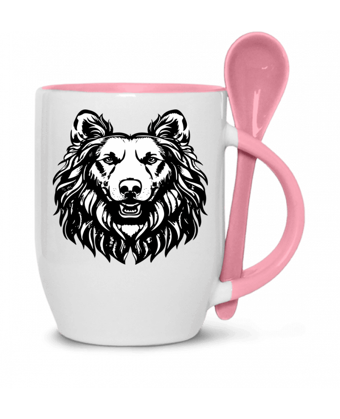  Tasse cuillère King's Crown Canines Black and white par VSGA