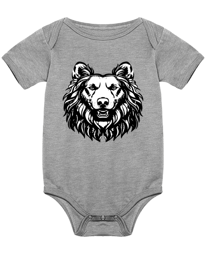 Body bébé King's Crown Canines Black and white par VSGA