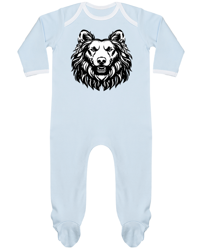 Body Pyjama Bébé King's Crown Canines Black and white par VSGA