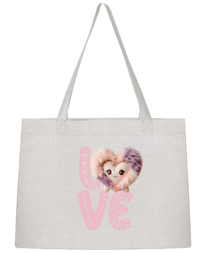 Sac Shopping Love Cute Chibi Heart 01 par Vamamoi