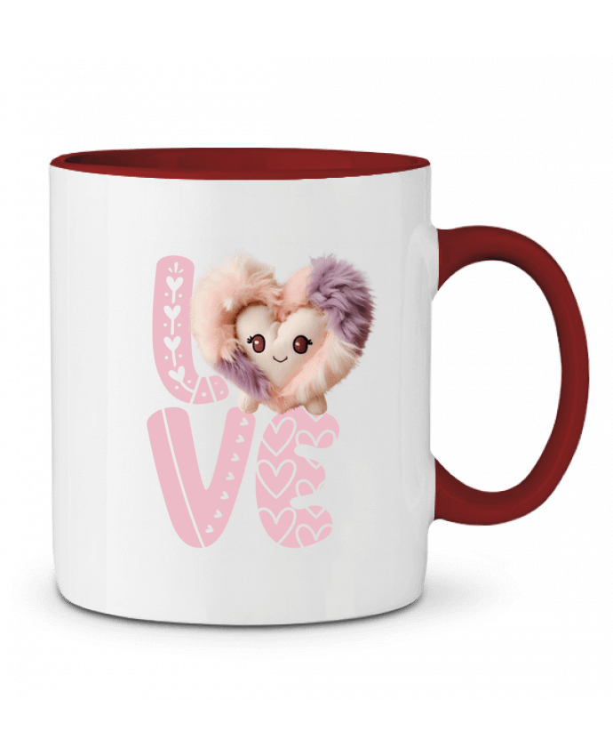Mug bicolore Love Cute Chibi Heart 01 Vamamoi