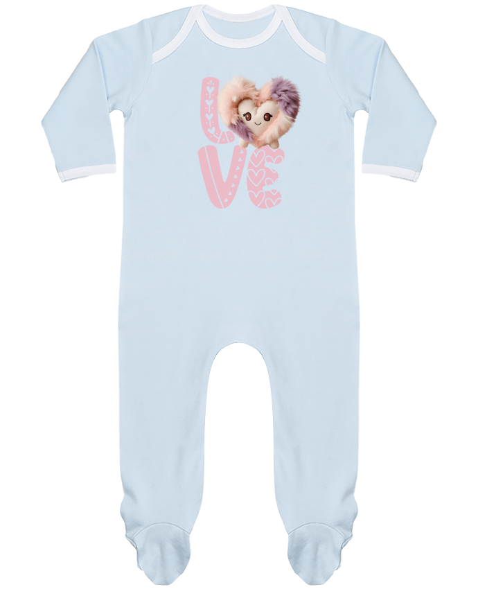 Body Pyjama Bébé Love Cute Chibi Heart 01 par Vamamoi