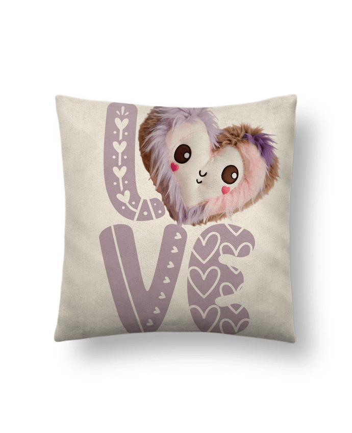 Coussin suédine Love Cute Chibi Heart 02 par Vamamoi