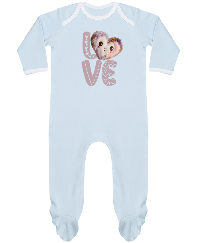 Body Pyjama Bébé Love Cute Chibi Heart 02 par Vamamoi