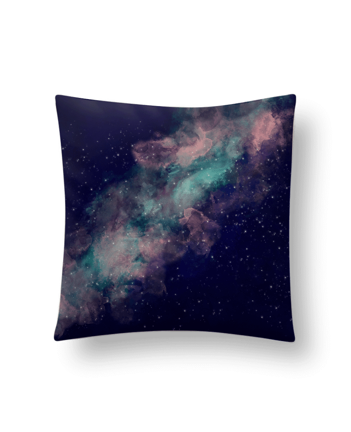 Coussin suédine Galaxie stylisée AquaMindSet par Aquamindset
