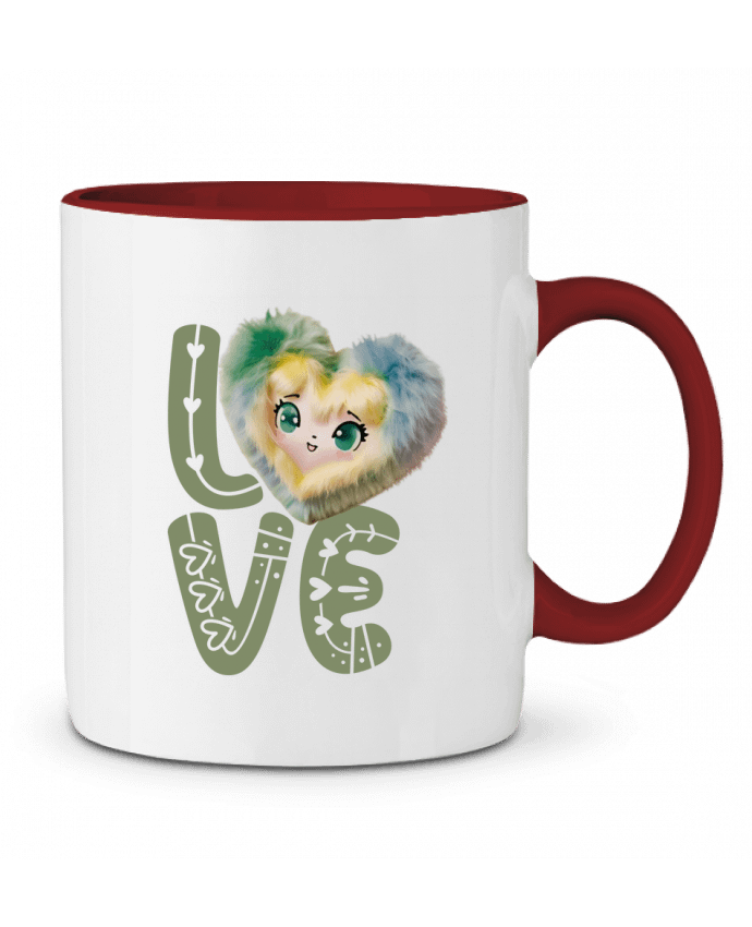 Mug bicolore Love Cute Chibi Heart 03 Vamamoi