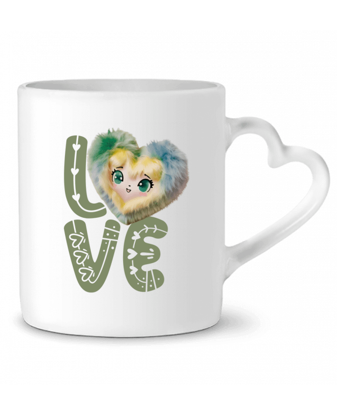 Mug coeur Love Cute Chibi Heart 03 par Vamamoi