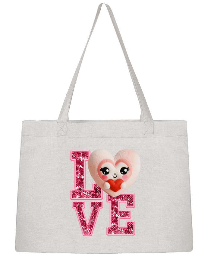 Sac Shopping Love Cute Chibi Heart 04 par Vamamoi